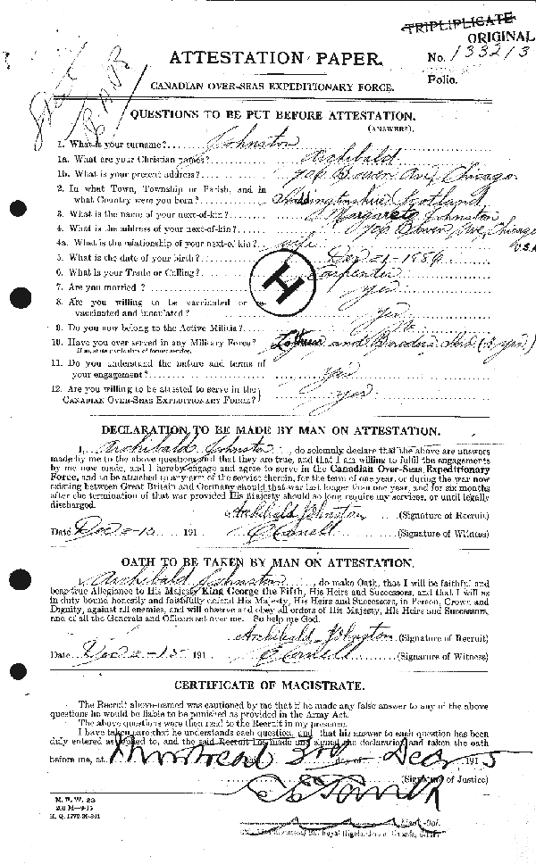 Feuille d'engagement (page 1)