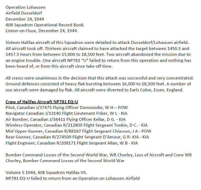 Details of the Crash