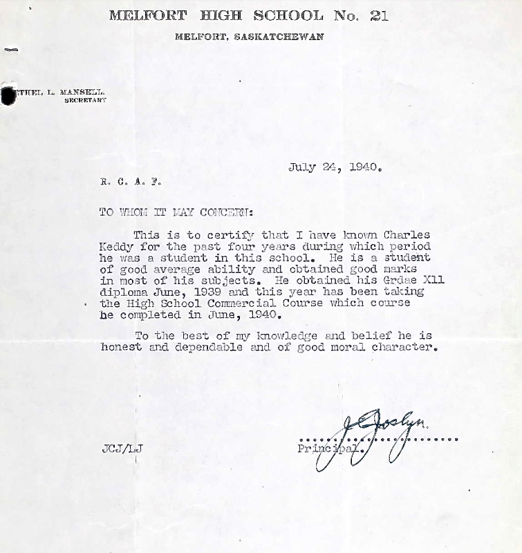 Letter of recommendation