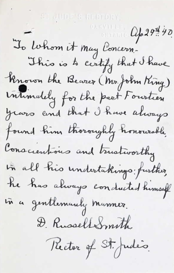 Letter of recommendation