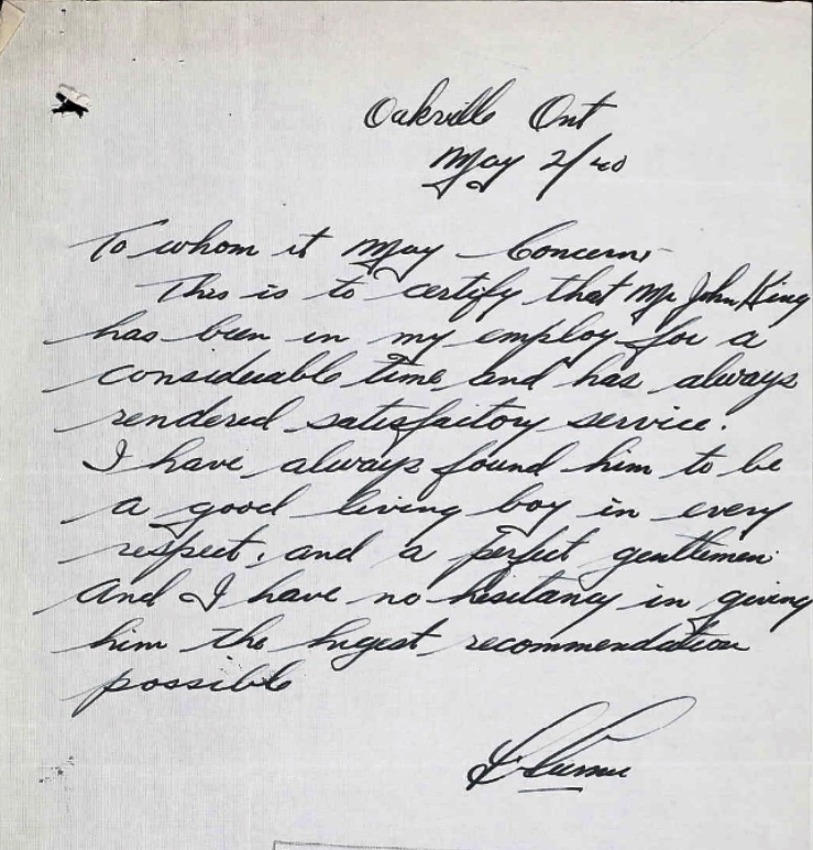 Letter of recommendation