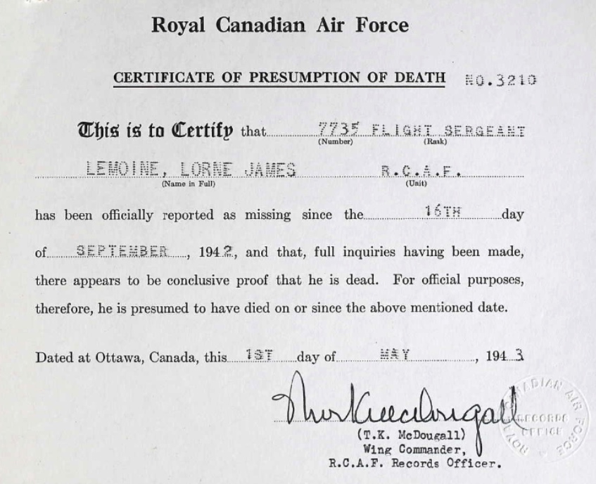 Certificate of Death