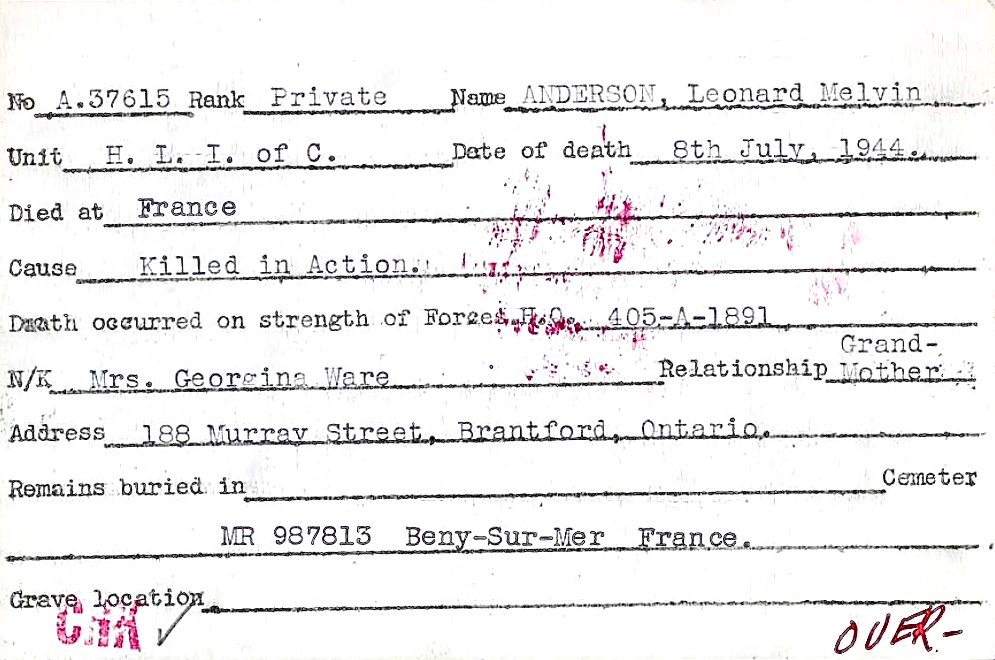 Circumstances of death