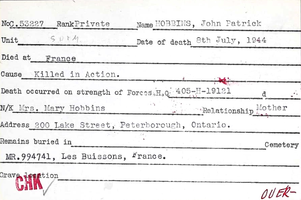 Circumstances of death