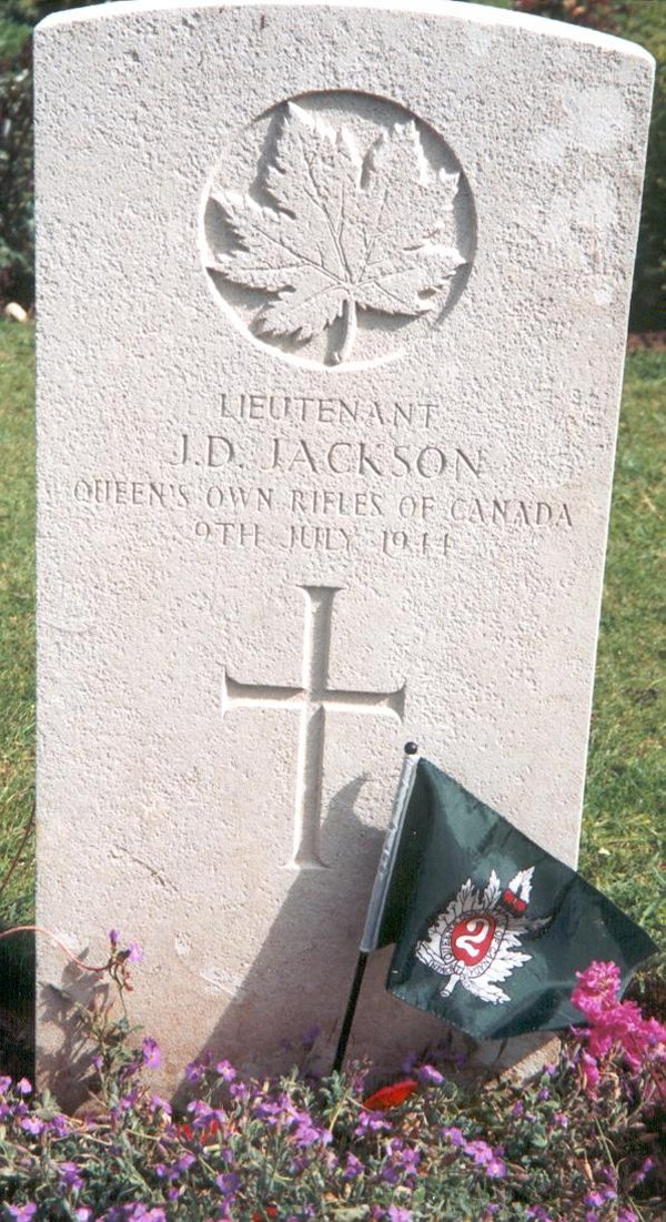 Gravemarker of John D. Jackson