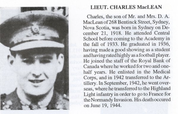 Photo of Charles Walter MacLean