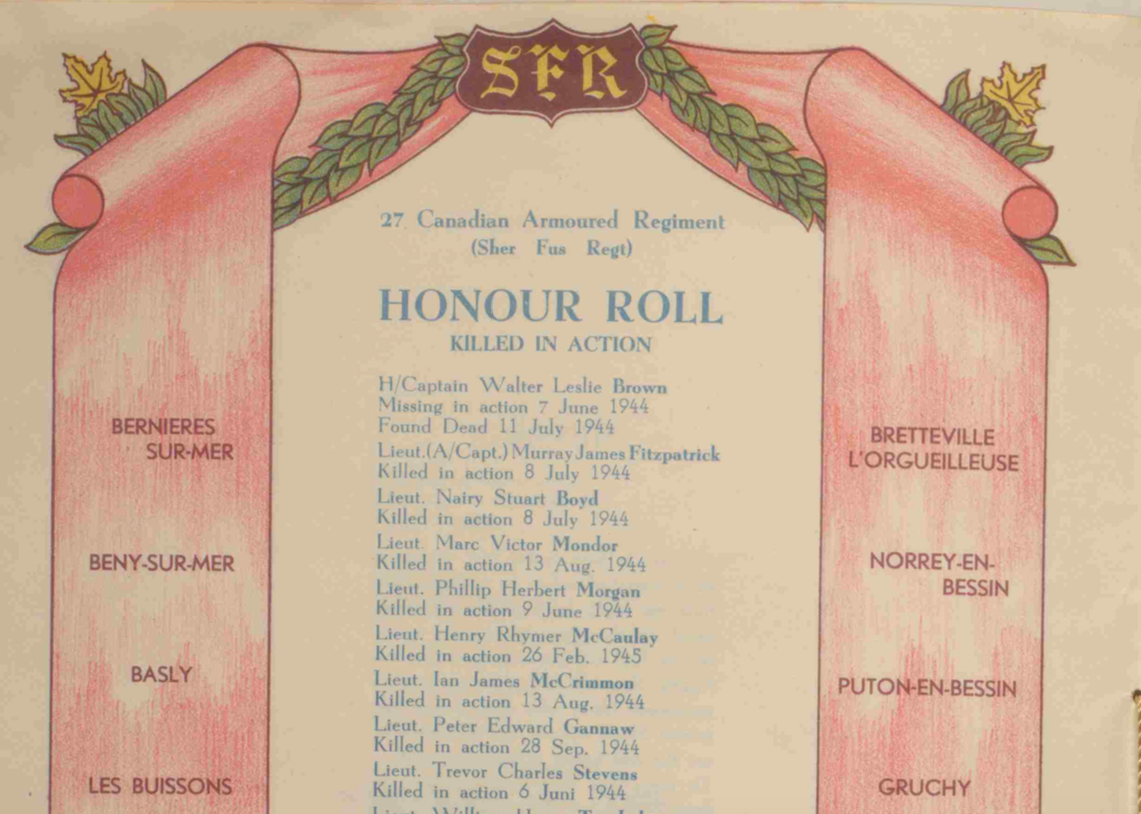 Roll of Honour