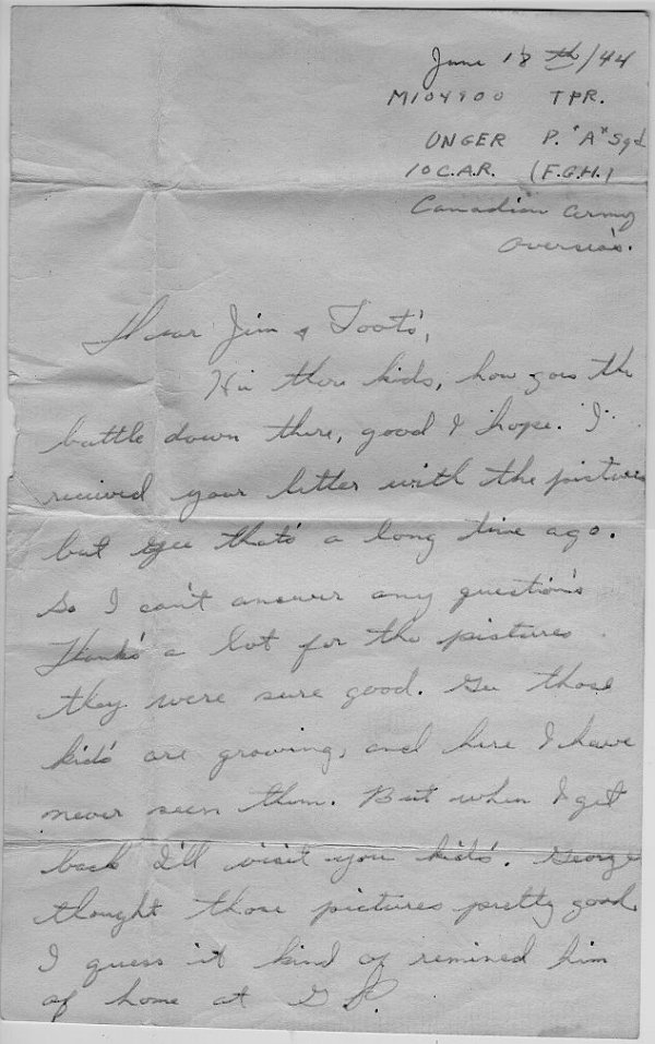 Letter of June 18, 1944