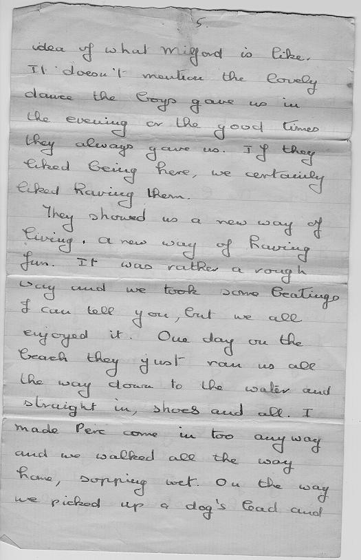 Letter of October 8, 1944 - Page 5