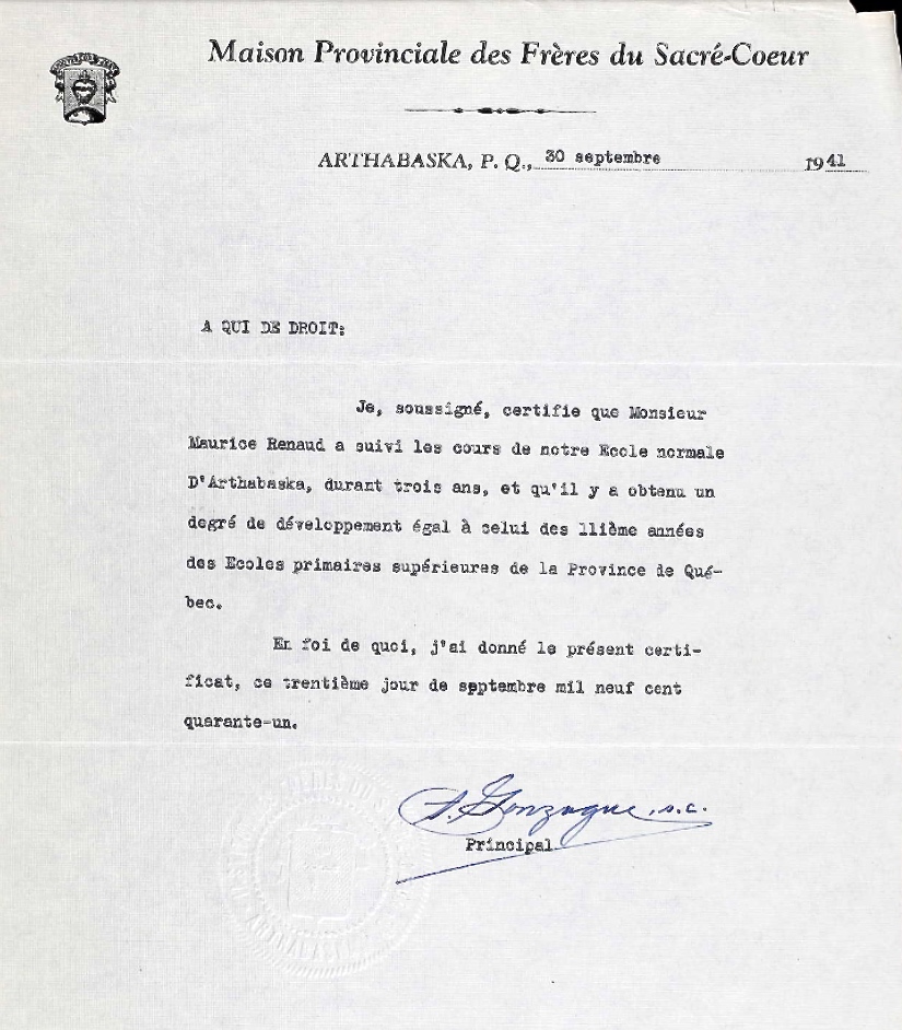 Letter of recommendation