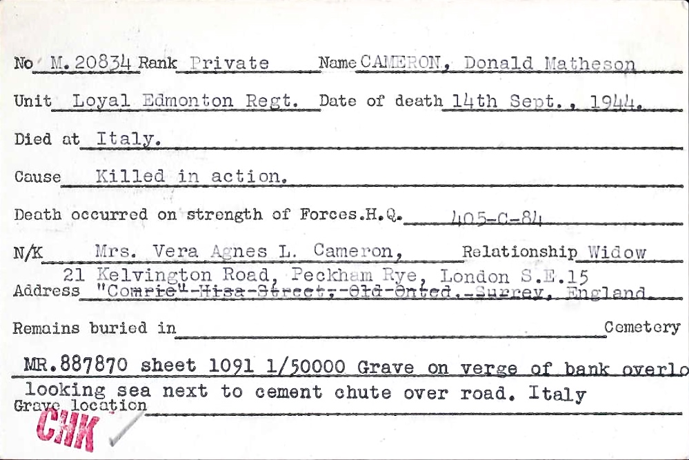 Circumstances of Death Registers