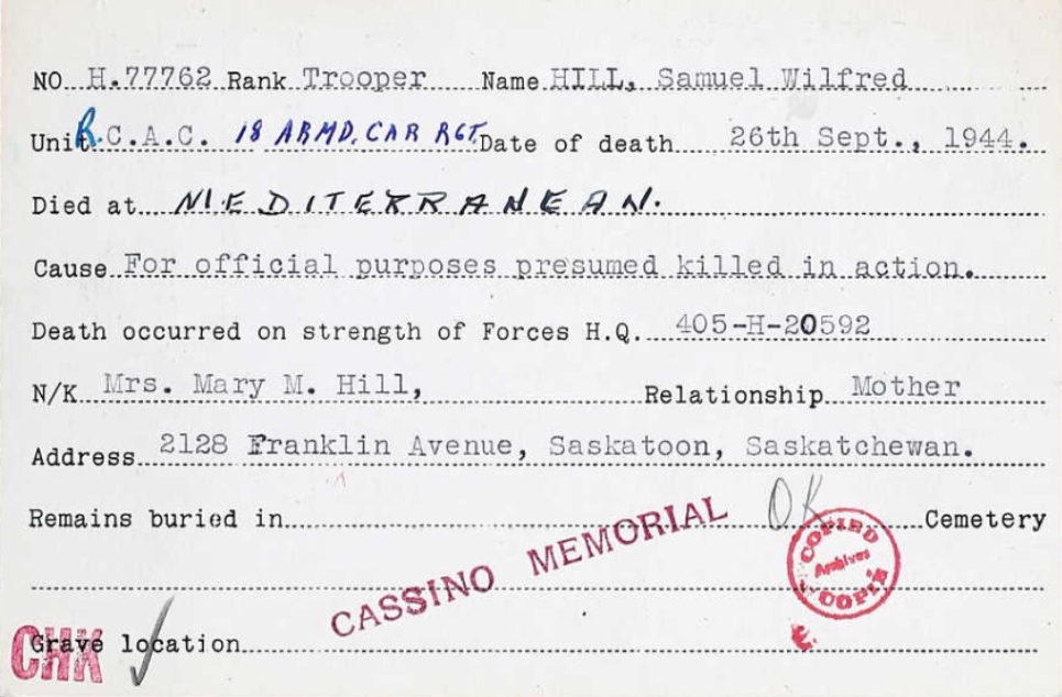 Circumstances of death