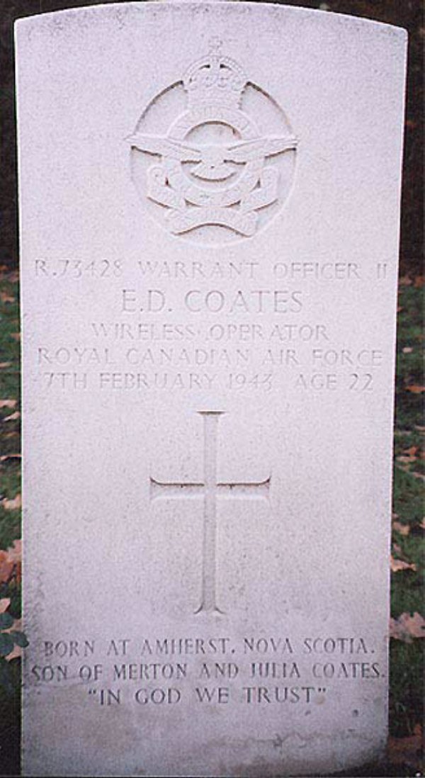 Headstone of Eddie Donald Coates