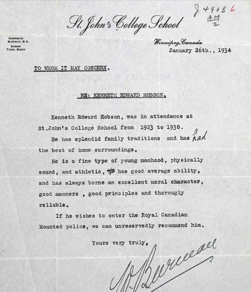 Letter of recommendation