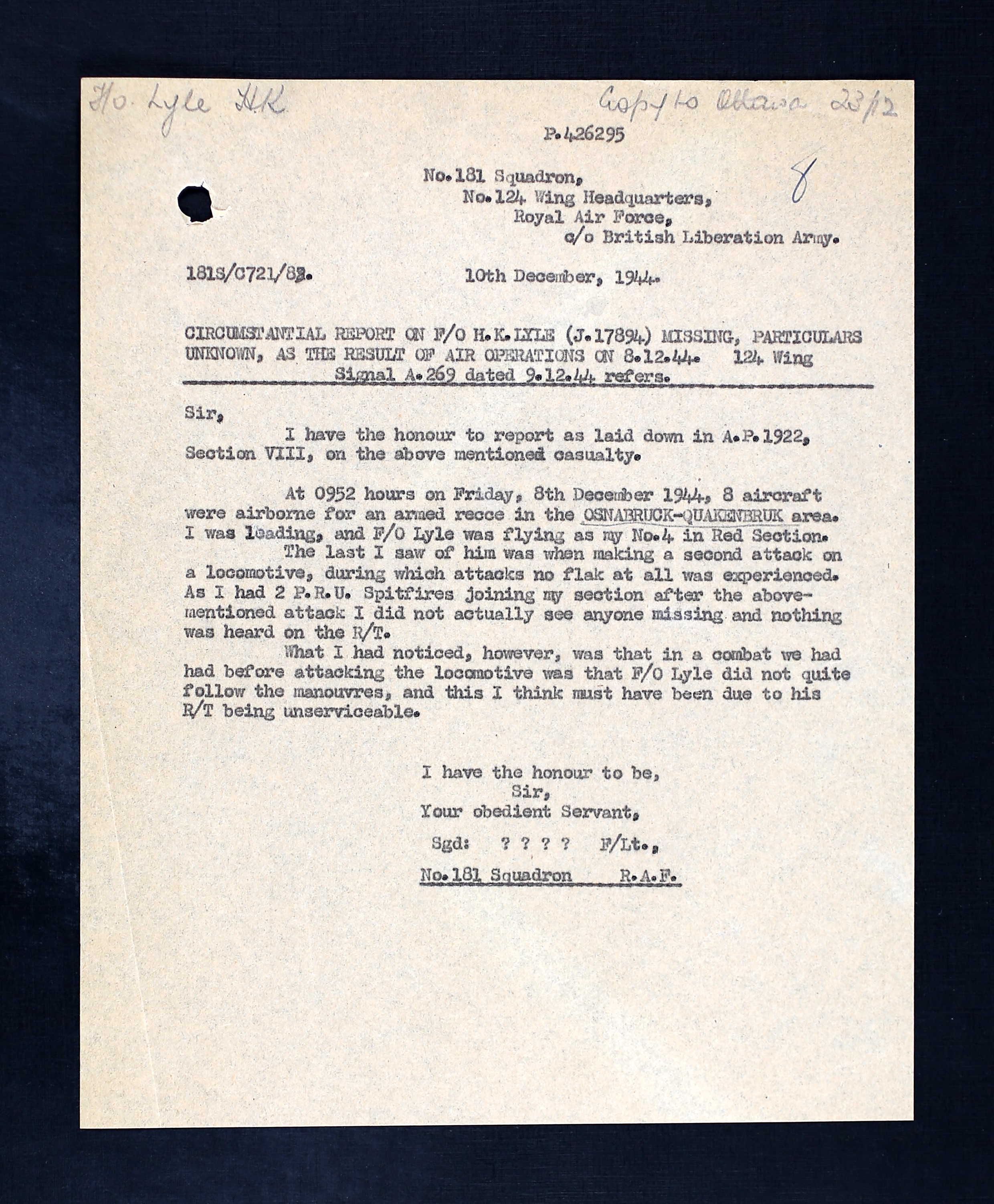 Circumstances of death