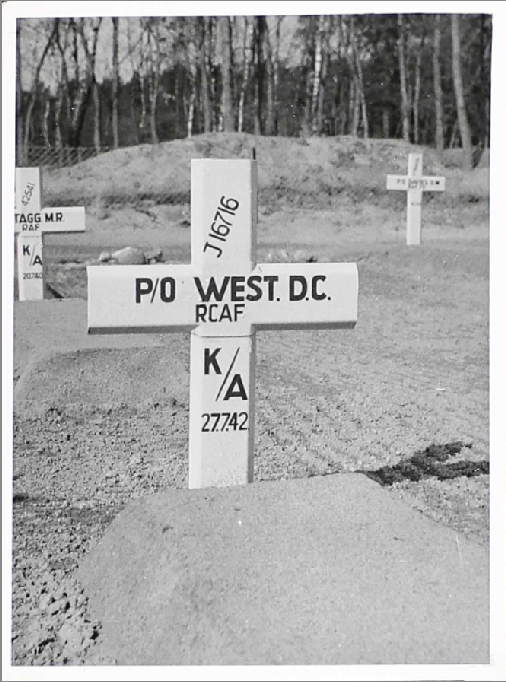 Temporary grave marker