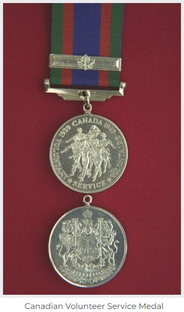 Canadian Volunteer Service Medal and Clasp