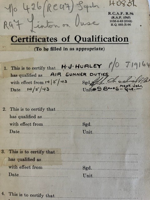 Flight Log Book (Inside Cover)