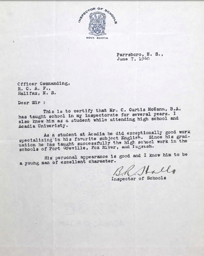 Letter of recommendation