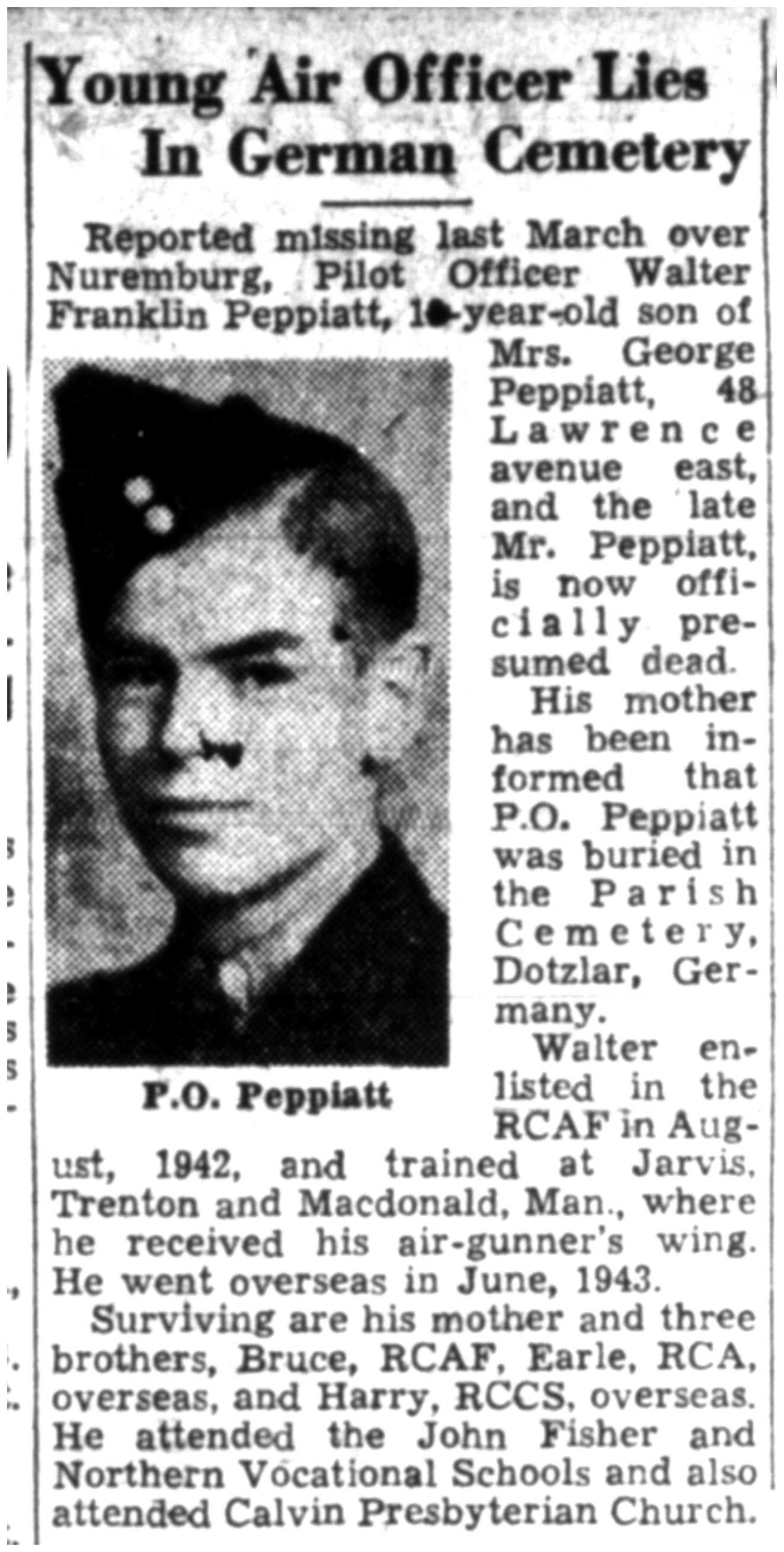 Photo of Franklin Walter Peppiatt