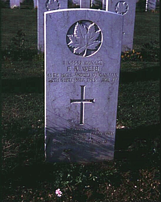 Headstone of Francis Ross Webb