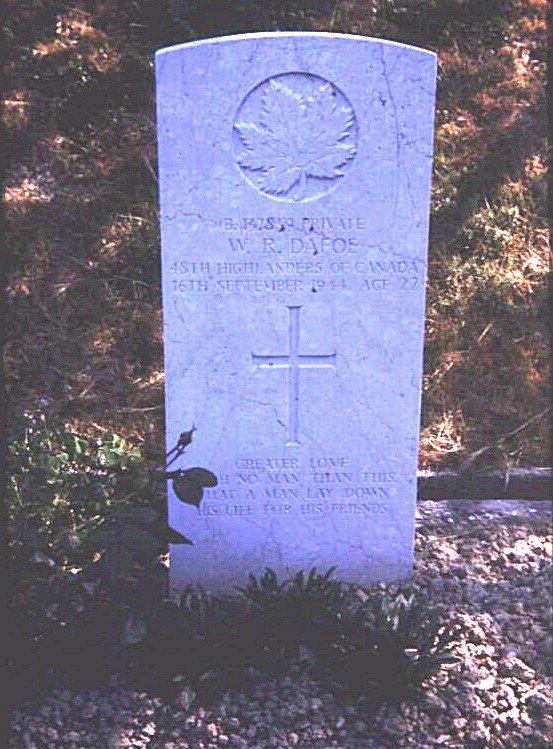 Headstone of William R. Dafoe