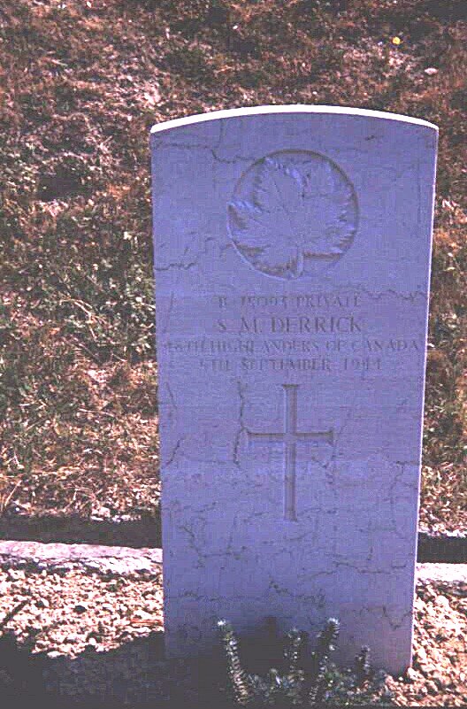 Headstone of Steve Derrick