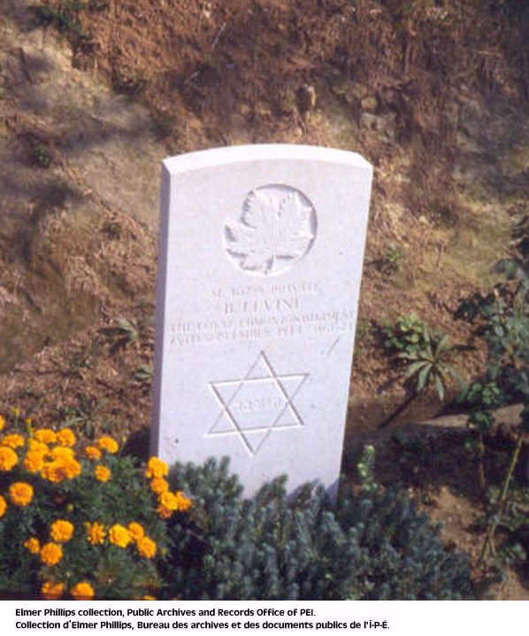 Grave marker for B. Levine
