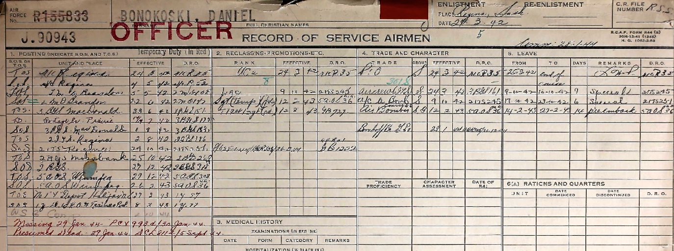 Record of Service