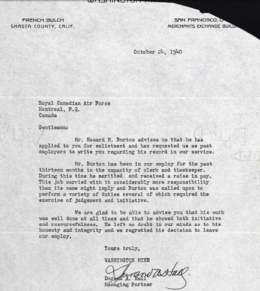 Letter of recommendation