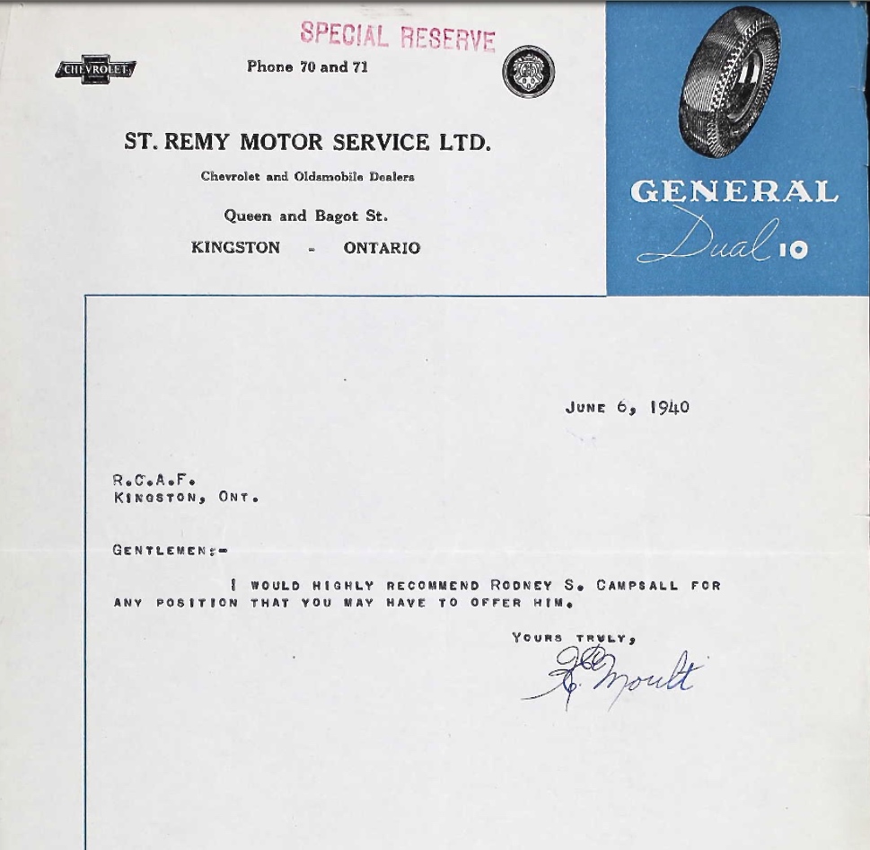 Letter of recommendation