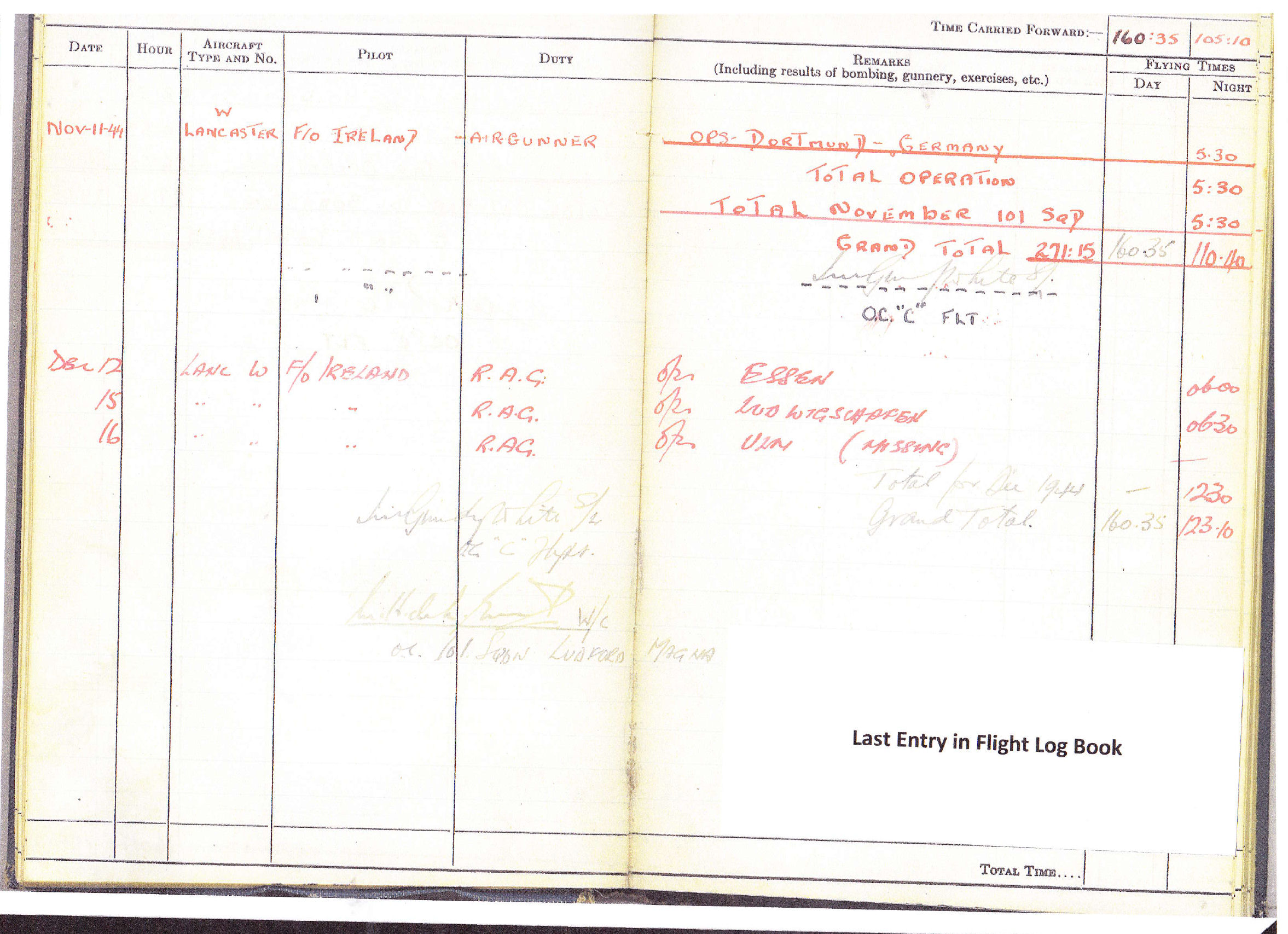 Flight Log Book