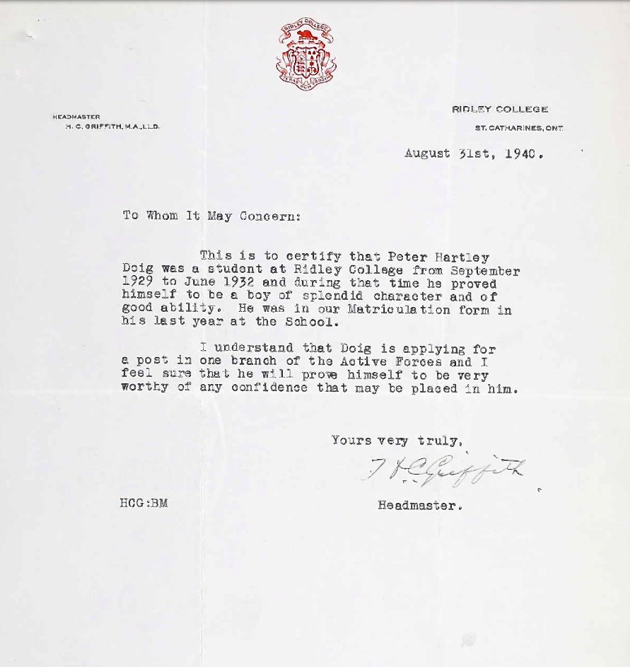 Letter of recommendation