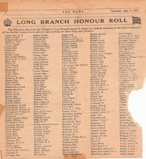 Honour Roll