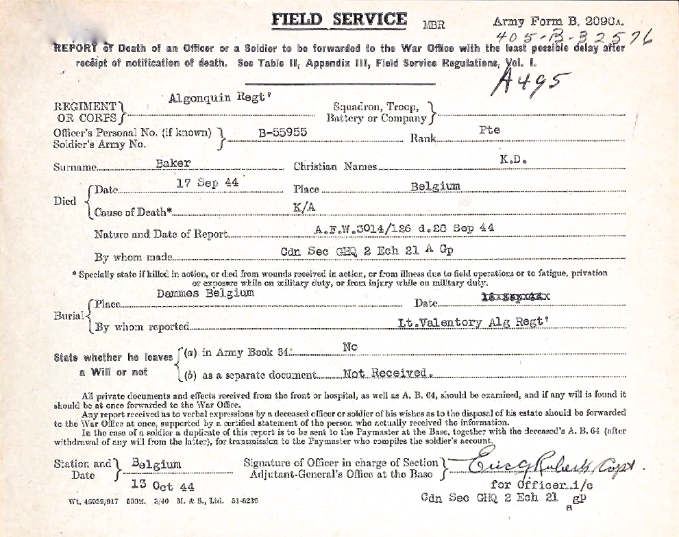 Field Service Form