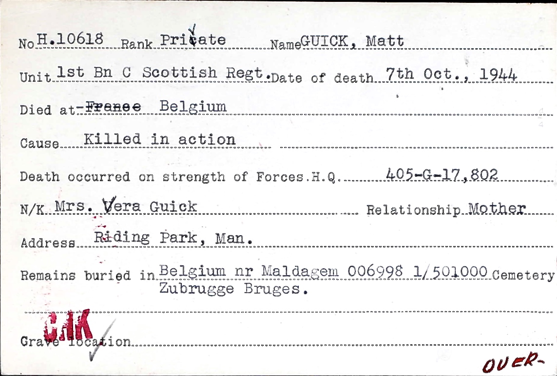 Circumstances of death