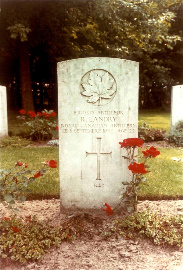 Grave Marker for R. Landry