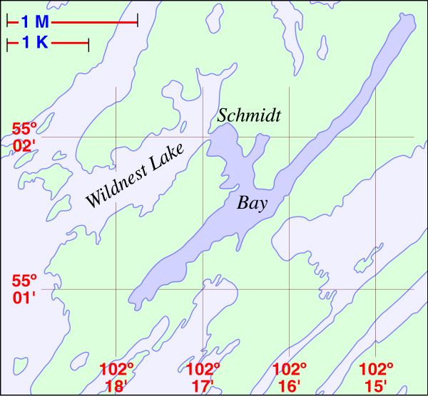 Schmidt Bay Local Area Map