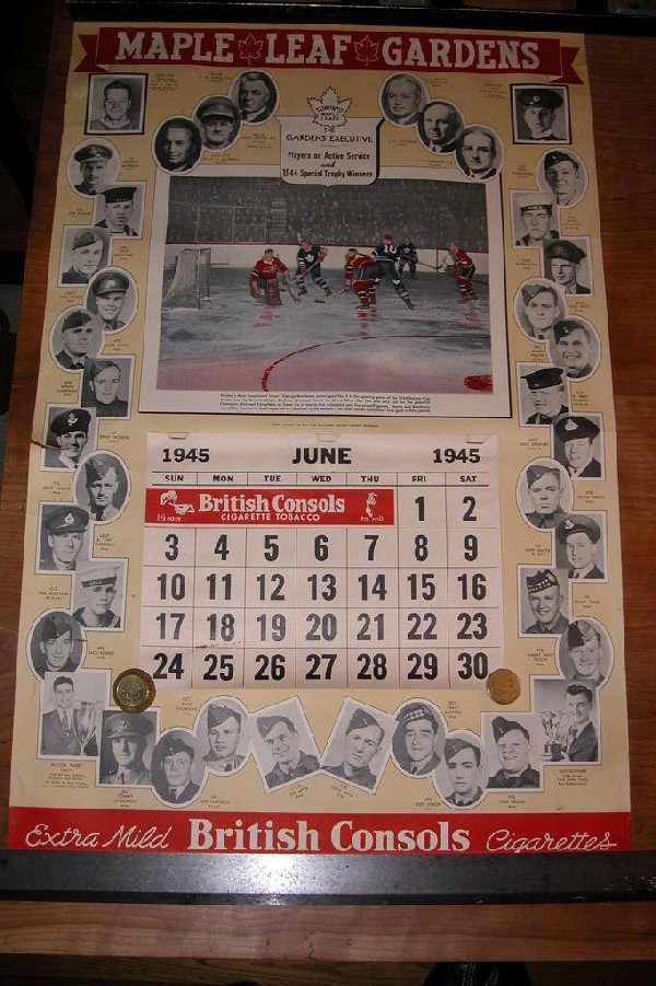 1945 Toronto Maple Leafs Calendar