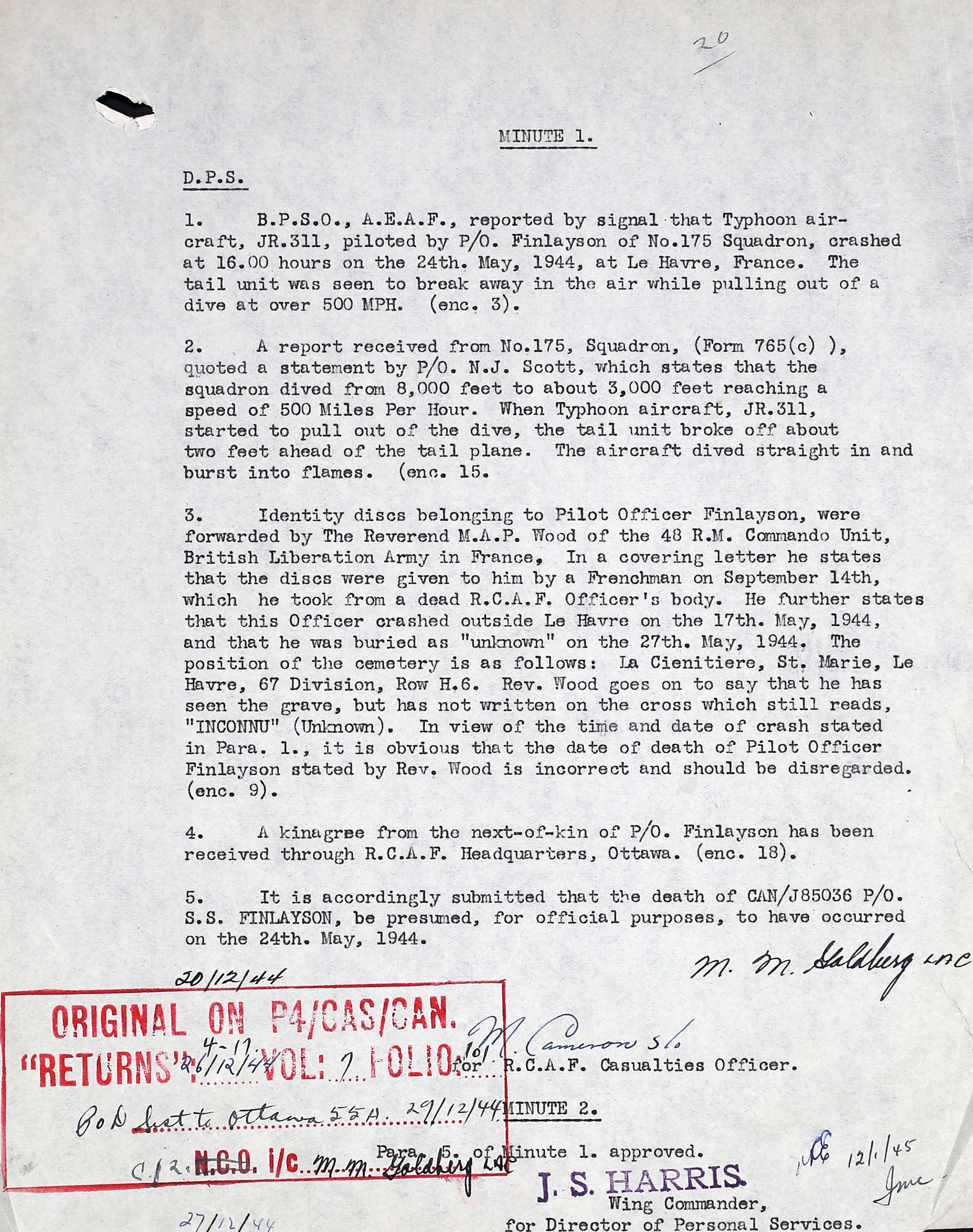 Circumstances of Crash