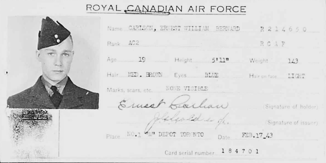 Photo of ERNEST WILLIAM BERNARD CARLSON