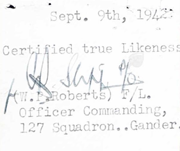 Reverse side of photo