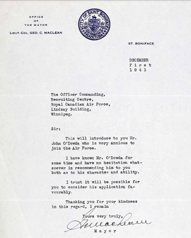 Letter of recommendation