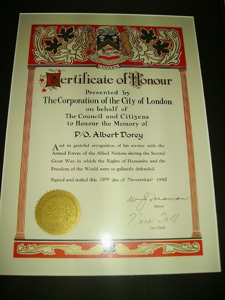 Certificate of Honour
