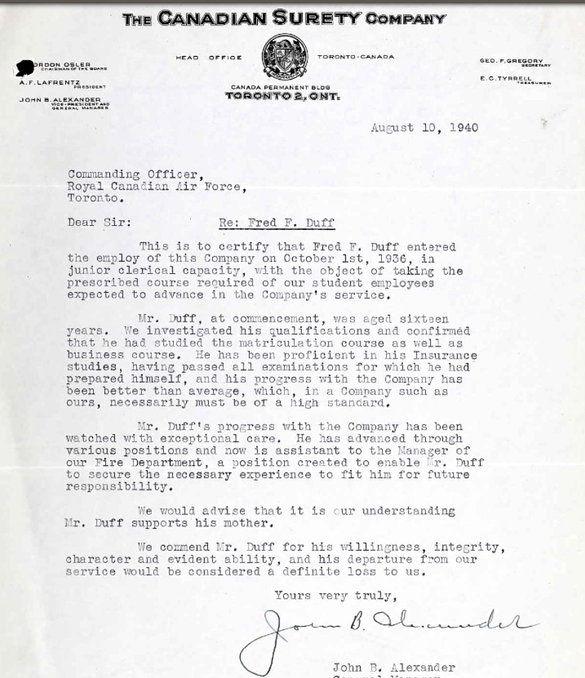 Letter of recommendation