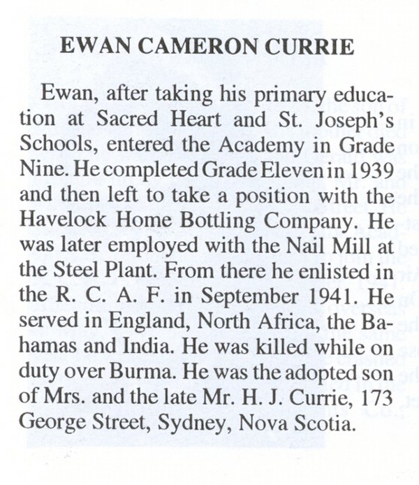 Extract from the Sydney Academy