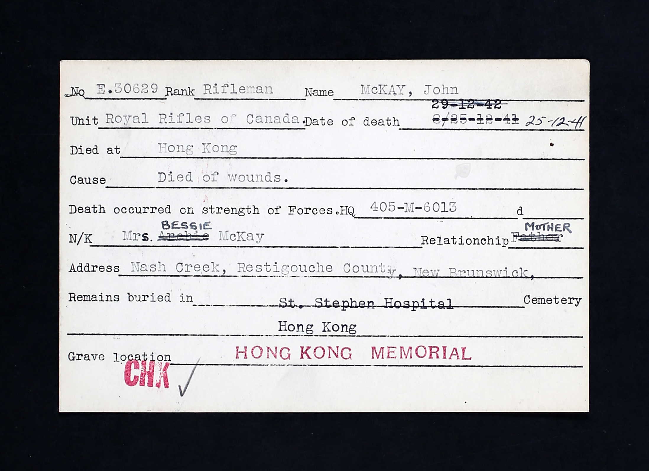 Circumstances of death registers