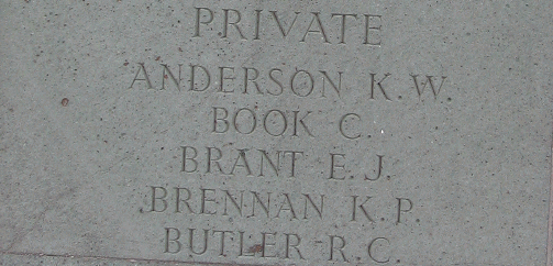 Inscription on Brookwood Memorial
