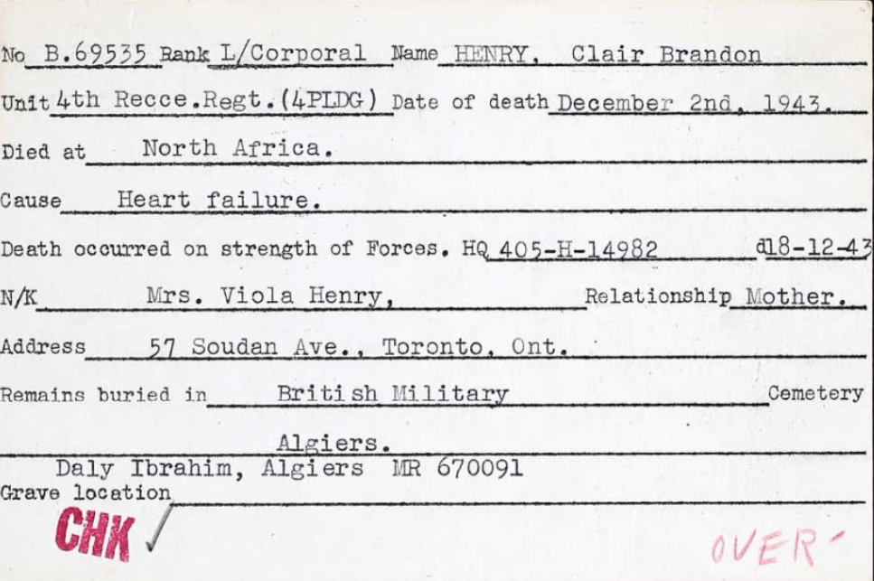 Photo of Clair Brandon Henry