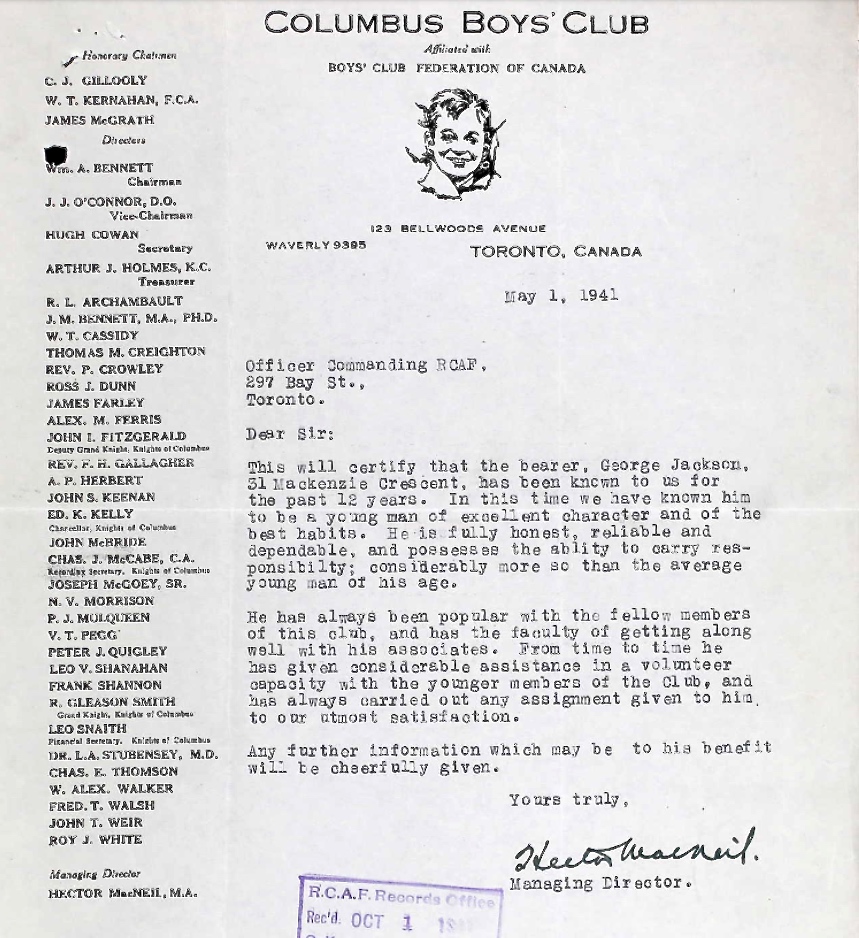 Letter of recommendation